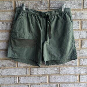 Swiss Alps Outdoor Olive Green Pockets Pull On Shorts Women's Size L